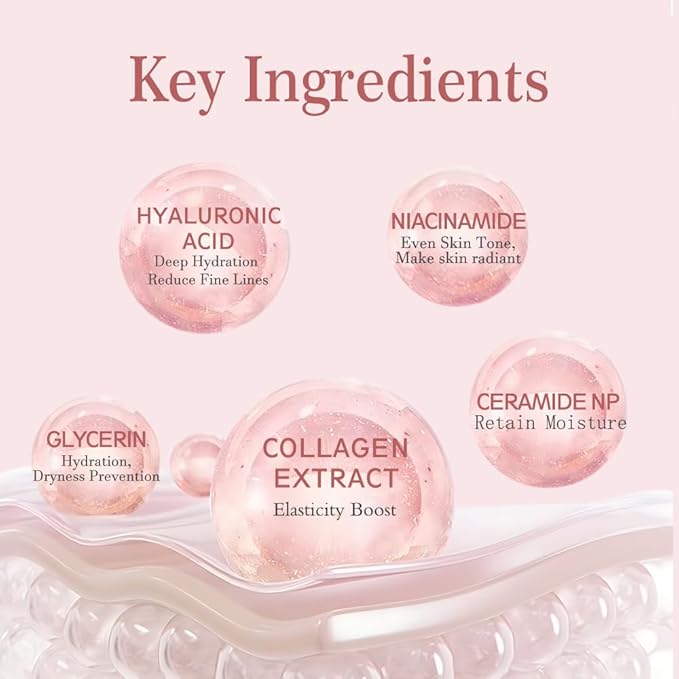 Collagen Night Wrapping Mask, Peel Off Hydrolyzed Collagen Facial Mask, Elasticity & Hydration, Tight Skin, Reduce Sagging & Dullness, 2.54 fl.oz