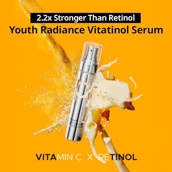 PRIMERA PRMR Retinol Vitamin C Serum for Face | Youth Radiance Vitatinol Serum Skin Booster, Korean Skincare for Anti-aging & Glowing, Moisturizing, Reduces Dark Spots, 0.7 oz (21 g, Pack of 1)