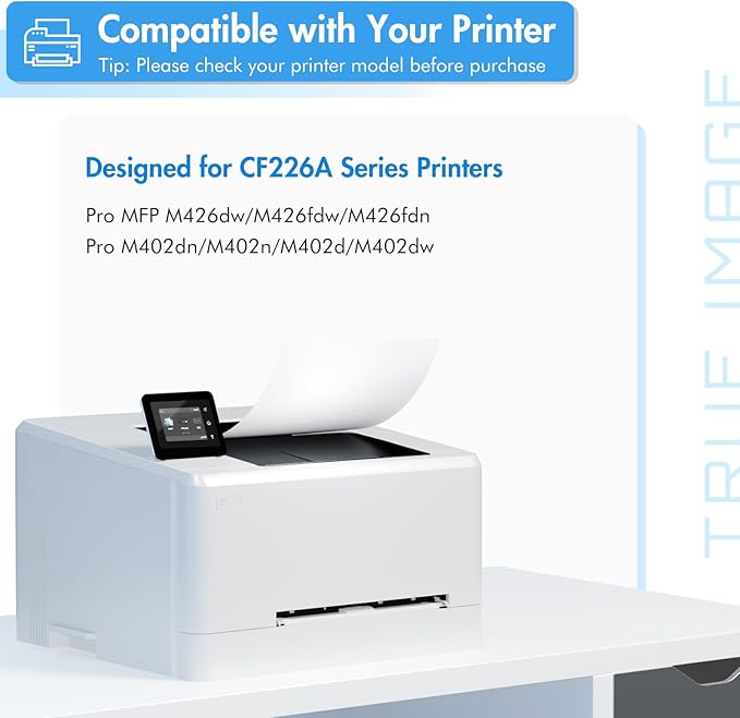 26A Toner Cartridge for HP Printer CF226A M426fdw Compatible for HP 26A Black Laserjet Toner Cartridge 26X CF226X M402n MFP M426fdw M402dn M402 M402dw M402dne M426fdn M426 M426dw Printer Ink 2 Pack