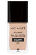 wet n wild Photo Focus Matte Liquid Liquid Foundation Shell Ivory, Vegan & Cruelty-Free