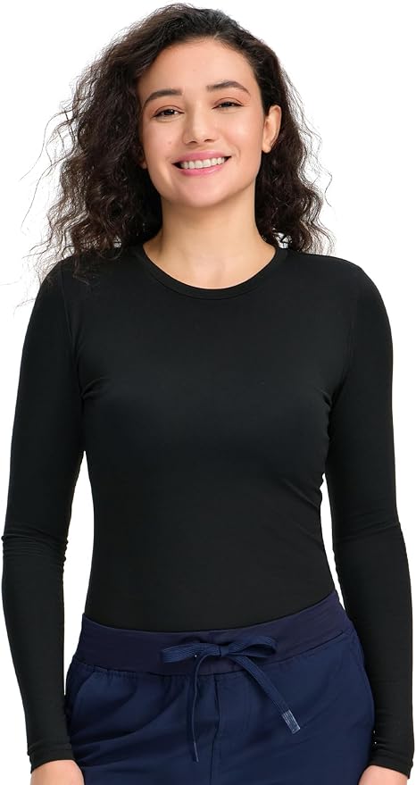 COZYFIT Scrub Undershirts Long Sleeve Women - Underscrub Comfort Tee