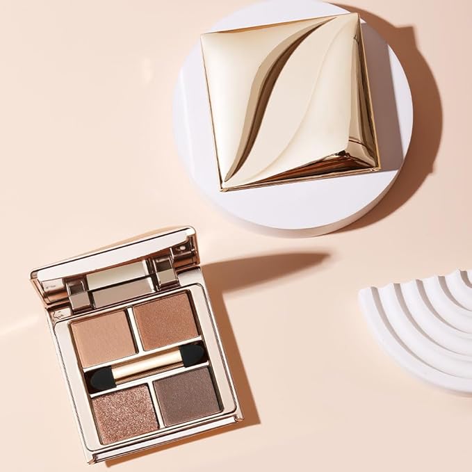 Warm Peach Brown Nude Eyeshadow Palette, Matte&Shimmer Eye Makeup for Natural Daily Looks and Soft Smokey Definition, Enhances Brown Hazel and Green Eyes with High-Pigment Blendable Long-Wear Formula