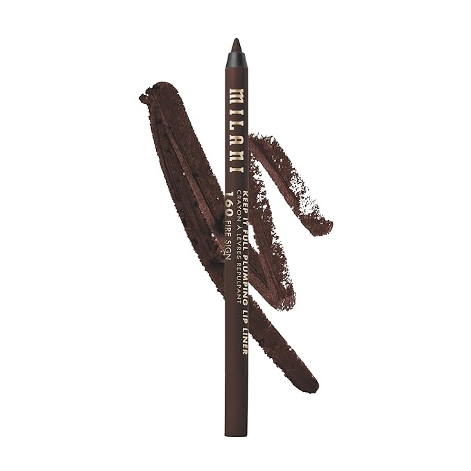 Milani Keep It Full Plumping Lip Liner - Long-Lasting Creamy Pencil for Visibly Fuller Lips - 8-Hour Wear with Chili Extract & Maxi-Lip - Vegan & Cruelty-Free, Made in USA, Fire Sign