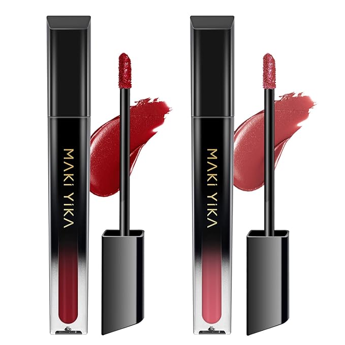 MAKI YIKA Red Lipstick for Women Color Stay Long Lasting Lipsticks Smudgeproof Matte Liquid Lipstick Waterproof Cruelty-Free Lip Color, Show Girl | quick dry, waterproof