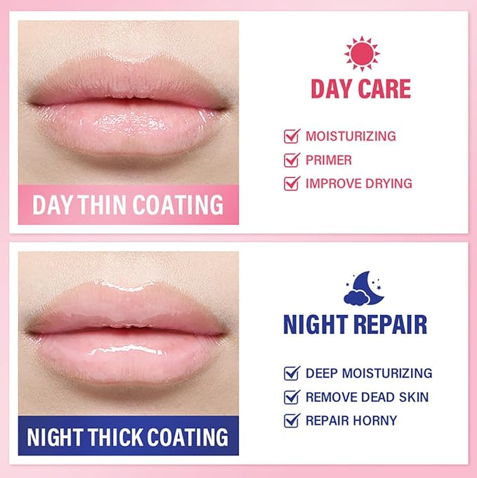 2 Packs Apple & Watermelon Lip Balm Honey Pot, Vitamin E Lip Masks & Moisturizing Propolis Sleeping Lip Mask, Effective Reduces Lip Lines Prevention Dry Lip Care