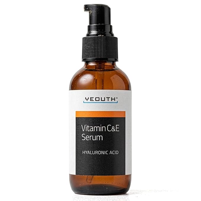 YEOUTH Vitamin C Serum for Face with Hyaluronic Acid, Hydrating Face Serum for Women, Facial Serums Targets Appearance of Dull Spots 1oz