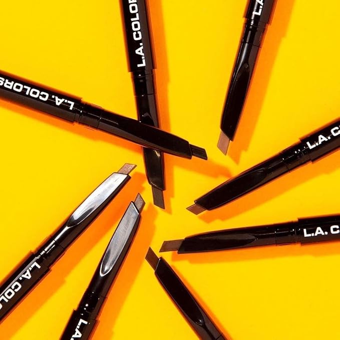 L.A. COLORS Browie Wowie Brow Pencil, Espresso CBP407 (Pack of 2)