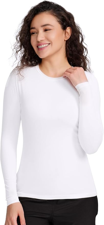 COZYFIT Scrub Undershirts Long Sleeve Women - Underscrub Comfort Tee