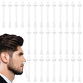 80 Pcs Nose Hair Wax Sticks, Plastic Disposable Nose Hair Wax Applicator Spatulas for Men Women Nostril Ear Eyebrow Face Hairs Removal, Painless