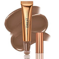 Liquid Contour Beauty Wand, Cream Liquid Contour Stick Matte Bronzer Stick with Cushion Applicator, Lightweight Blendable, Long Lasting Silky Liquid Face Shaping & Contouring Stick | 1# Contour Grey brown