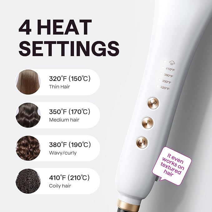 Wavytalk Pro Steam Hair Straightener Brush, Steamline Pro 3-in-1 Straightening Brush for Curly Hair, Fast Salon Results with Less Damage, Anti-Frizz and Hair Nourishment