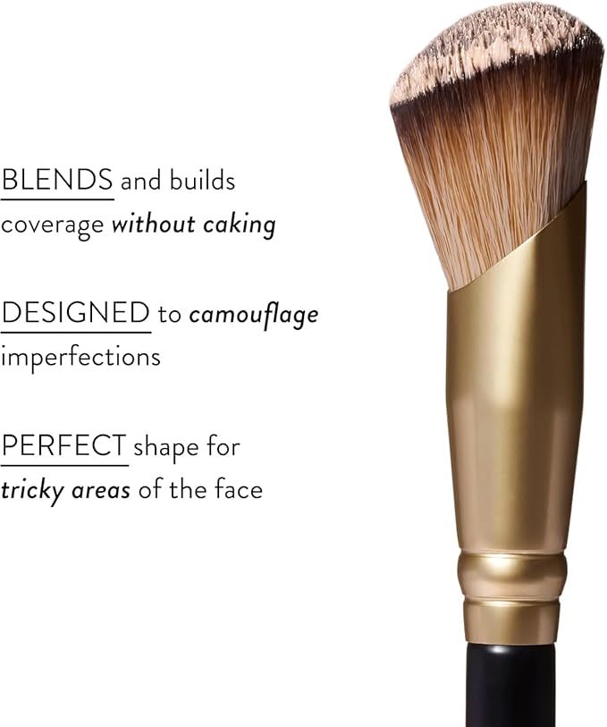 LAURA GELLER NEW YORK Cosmetic Professional Makeup Brushes - Cruelty-Free - 17 Angled Precision Concealer Brush