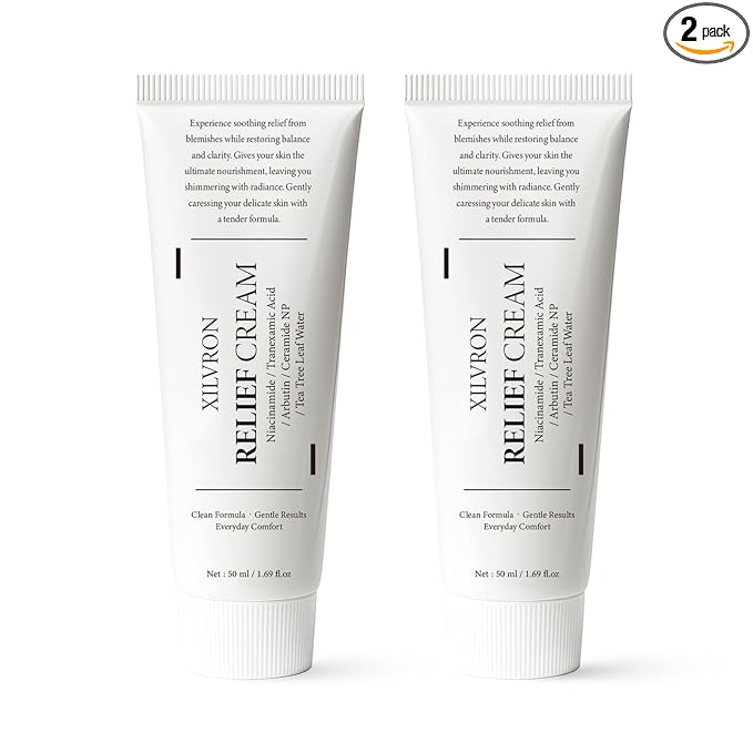 2 PCS Barrier Relief Cream with Niacinamide, Arbutin & Tranexamic Acid, Korean Skin Care Moisturizer for Soothing Repairing & Blemish Care, Vegan & Gentle Formula for All Skin Types, 1.69 Fl Oz*2