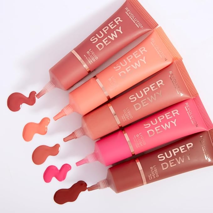 Revolution, Superdewy Liquid Blush, Richly Pigmented & Buildable, Blendable Formula, You Got Me Blushing, 0.5 fl oz