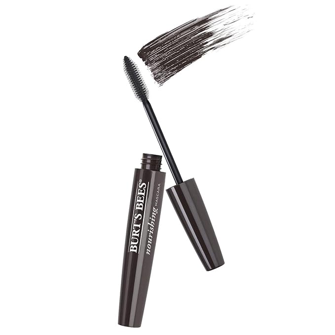 Burt's Bees 100% Natural Nourishing Mascara, Black Brown - 0.4 Ounce (Pack of 2)