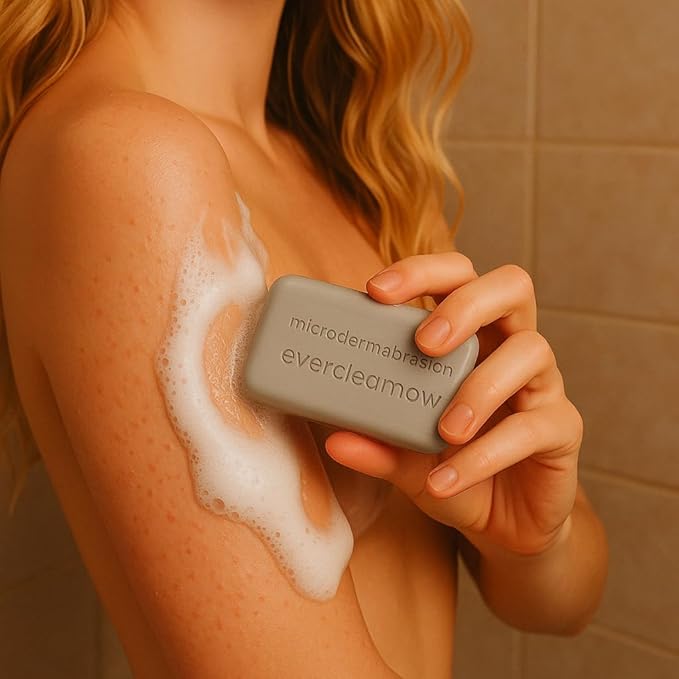 Microdermabrasion Keratosis Pilaris, Folliculitis & Acne Exfoliating Deep Cleansing Scrub Soap, KP Bump Eraser, Back & Butt Acne Exfoliant, Wash Cleanser - Rough, Bumpy & Dry Skin Gets Rid Of Redness