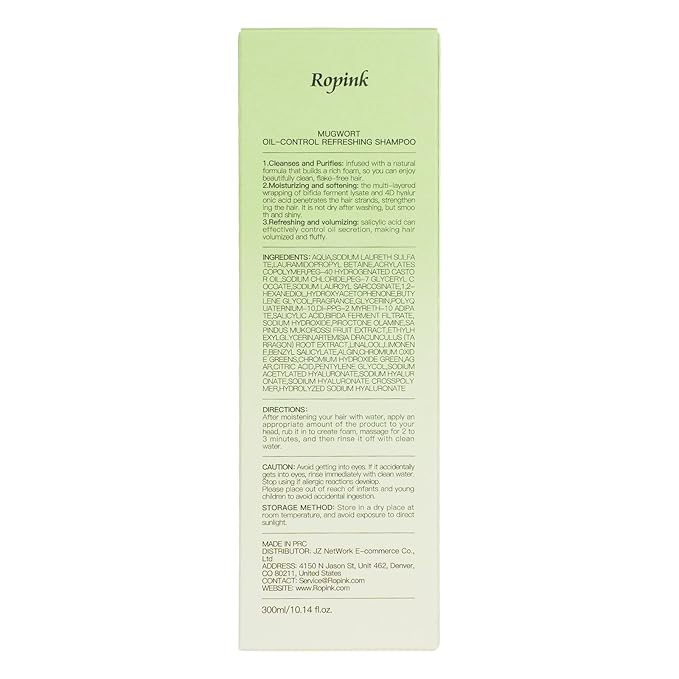 Mugwort Scalp Detox Shampoo for Sensitive Scalp – Soothes & Balances with 1% Salicylic Acid, HA, Panthenol & Bifida Ferment, Oil-Control & Dandruff, Lightweight, Volumizing Hair, Silicone-Free