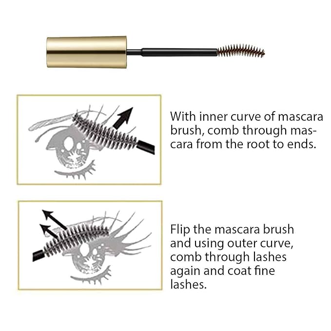 HEROINE MAKE by KISSME Brown Mascara Waterproof, Waterproof Mascara Volume and Length by Tubing Fiber for Long & Curl Eye Makeup for Women, Natural Lash Look for Sensitive Skin from Japan 1 EA