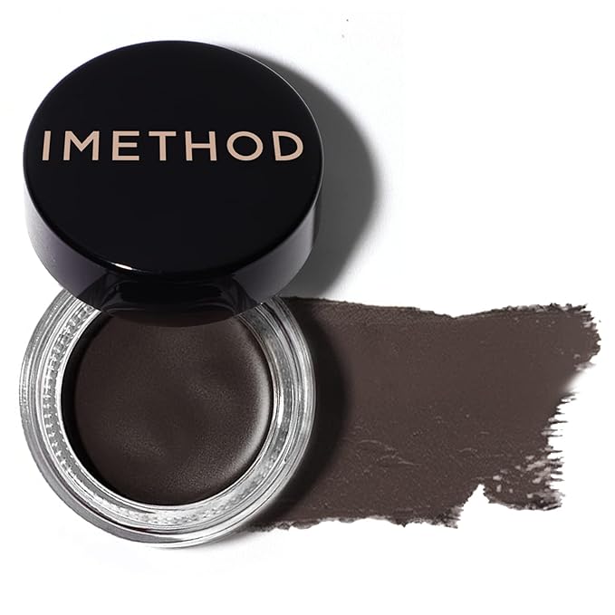 iMethod Eyebrow Pomade for Eye Brow Stamp Stencil Kit, Eyebrow Pomade Refill, Black Brown