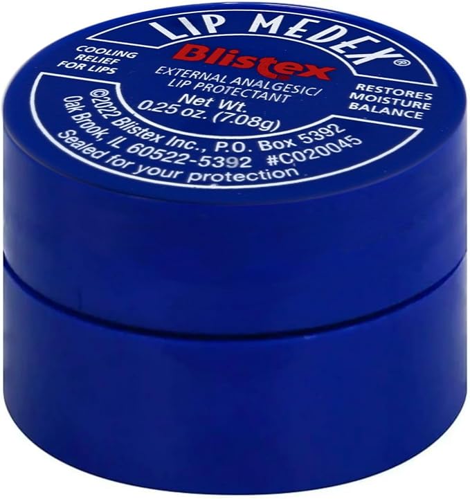 Blistex Medicated Lip Balm, Lip Medex - for Cold, Sores, Cracked & Dry Lips - 0.25 Oz x 2 Pack
