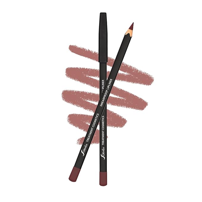 Sorme Waterproof Lip Liner - Non-splintering Smearproof Lip Liner - Revitalizing with Lecithin, Vitamins C and E