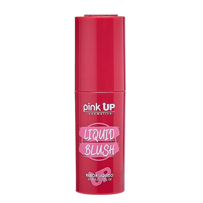 PINK UP | Liquid Blush | Buildable color for a soft or bold look | Lightweight, long-lasting formula | Liquid blush | Blush | Matte finish | Blushing | 6ml | Model PKLB06