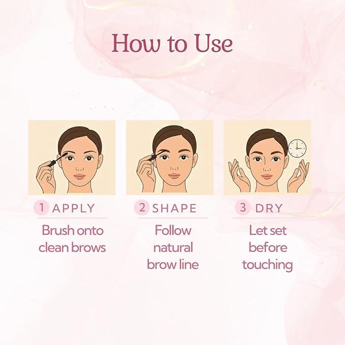 Eyebrow Tint – Waterproof Tinted Brow Gel for Natural Definition & Long-Lasting Color, Smudge-Proof Eyebrow Makeup with Gray Hair Support, Vegan & Cruelty-Free (Taupe)