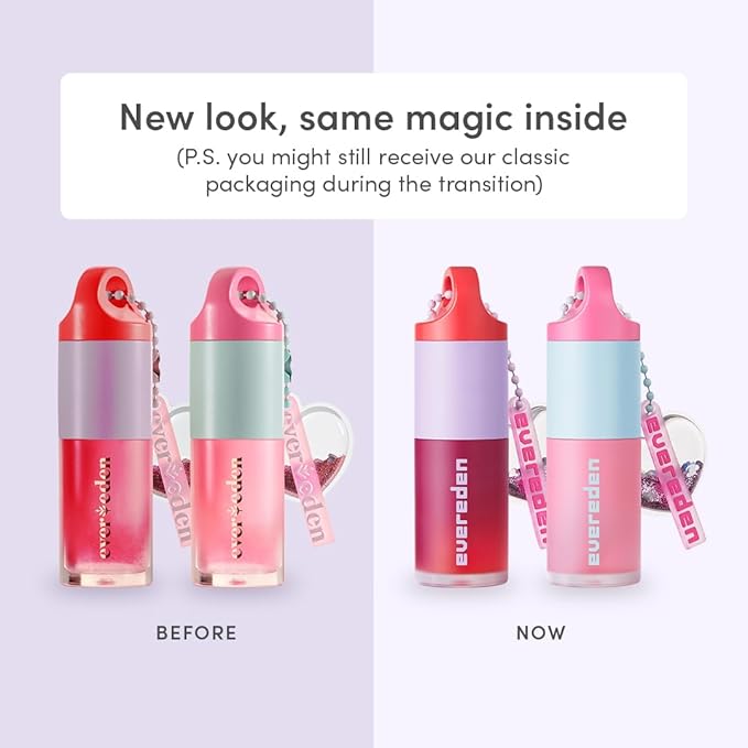 Evereden Happy Kids Skin & Lips Routine - Multi-Vitamin Face Wash & Face Cream Peach & Tinted Lip Oil Ruby Red Set - Clean & Vegan Skin Care for Kids 3+ - Moisturizing, Nourishing, & Protective