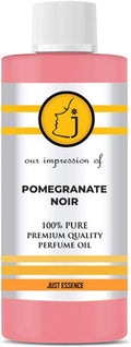 Just Essence Pomegranate Noir Fregrance Perfume Oil for Perfume Making, Personal Body Oil, Soap, Lotion, Candle Making & Incense | Premium Quality Undiluted & Alcohol Free | 16 Fl Oz