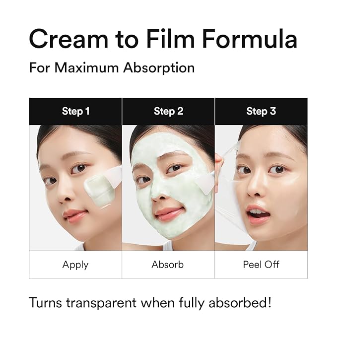 VEGANIFECT Aloe Cica Wrapping Peel Off Facial Mask with Jelly Brush, For Skin Refreshing, Instant Cooling, Soothing, Pore Tightening, Korean Skincare, 2.73 Fl Oz