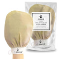 Exfoliating Mitt Body Kessa Hammam - Body Tool Remover of Dead & Dry Skin or Keratosis Pilaris, Made of 100% Viscose Fiber (Gold Pack of 1)