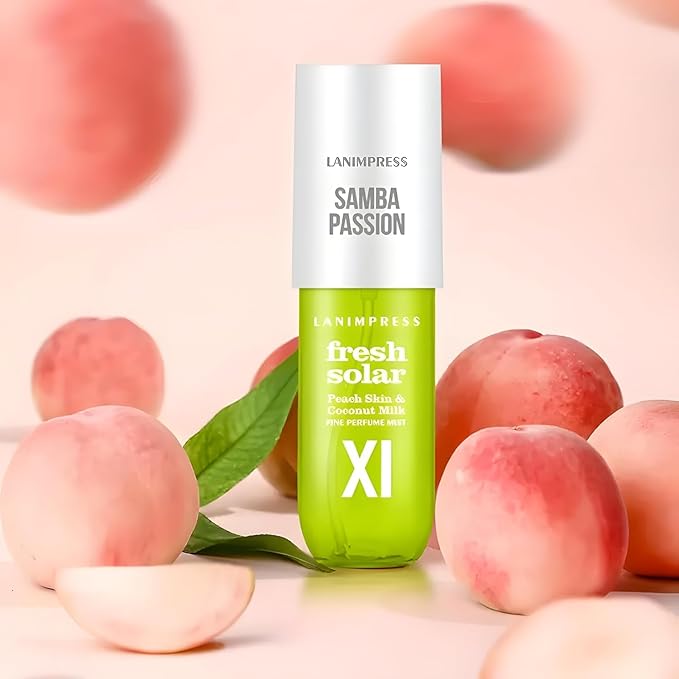 2 Pack 6 fl oz Hair Mist and Body Spray for Women（Eau De Parfum）,Floral Gourmand Perfume No.11，With Notes of Peach Skin,Coconut Milk