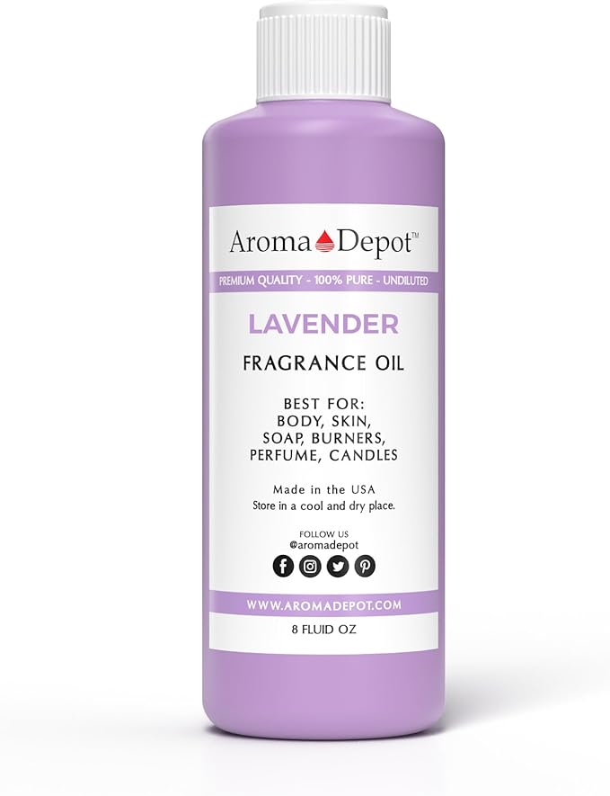 Lavender 8 oz. / 240ml Perfume I Skin Oil I Our Interpretation Premium Quality I Uncut I Fragrance Oil I Skin Safe I Add Aroma to Your DIY Projects I Scented Oil