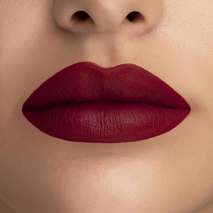Radiant Professional Matte Lipstick for Women – Long Lasting Lipstick with Vitamin E, Hyaluronic Acid & UV Protection (UVA/UVB) – Advanced Care & Ultra Moisturizing Lip Stick – 208 Red Wine