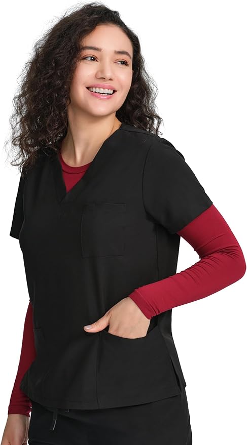 COZYFIT Scrub Undershirts Long Sleeve Women - Underscrub Comfort Tee