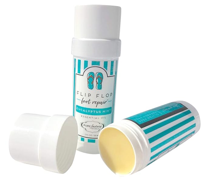 Foot Balm Moisturizer For Rough Heels & Dry, Cracked Feet Get Your Feet Ready for Summer With Our Eucalyptus Mint Flip Flop Foot Repair