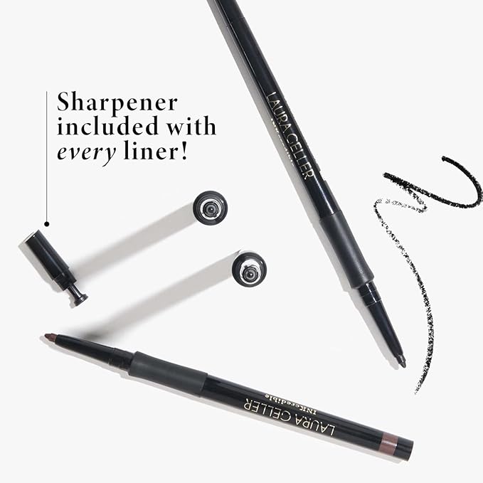 LAURA GELLER NEW YORK INKcredible Gel Eyeliner - Indigo Night - Waterproof Smudge-proof Eyeliner Pencil - Built in Sharpener