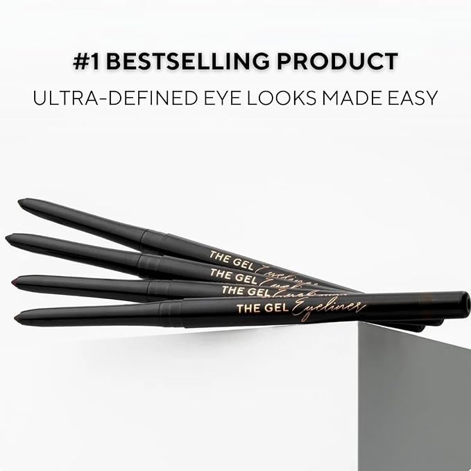 Shades By Shan The Gel Eyeliner, Long-Lasting Smudge-Proof Formula, Vegan, Brown Sugar