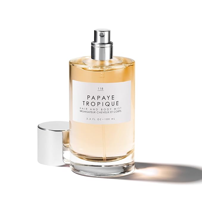 Le Monde Gourmand Papaye Tropique Hair & Body Mist for Women, Hair Perfume & Body Spray, Papaya Jasmine Sandalwood Scent, Vegan & Cruelty Free, 3.4 fl oz (100 ml)