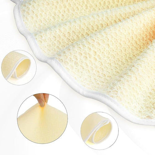 10 Pack Wash Cloths, Exfoliating Body Scrubber, Face Cloths for Washing Face, Beige Cotton/Nylon Washcloths