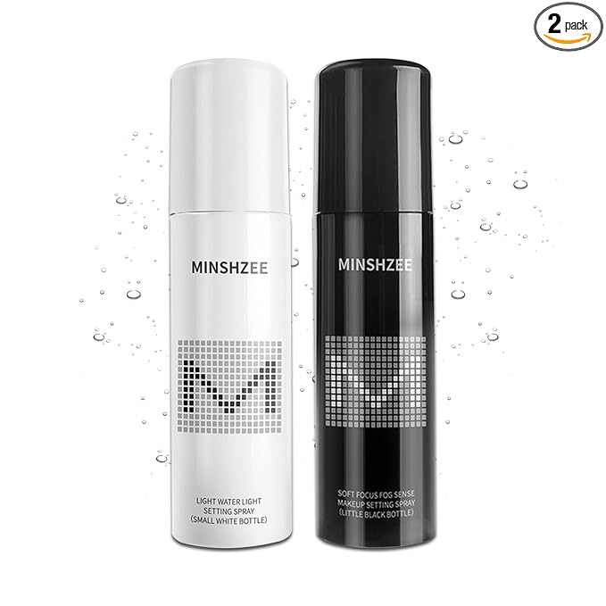 2PCS Makeup Setting Spray Set for Face, Weightless Long Lasting Waterproof Fixing Makeup Setting Face Spray, Smudge-proof, Hydrating & Refreshing Setting Spray Makeup for All Skin Type（J)