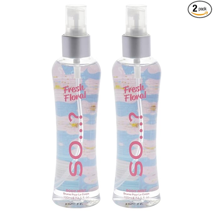 Fresh Floral Body Mist by So…? for Women - 3.5 oz Body Mist - Pack of 2