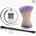 Ink Permanent Eyebrow Mapping Kit with Brow Mapping Paste, Dual-Ended Brush & Precision Cotton Swabs for PMU & Microblading