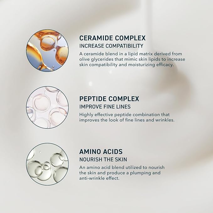 Prequel Skin Half and Half Fluid Moisturizer Face Cream. Lightweight Ceramide Peptide Lotion for All Skin Types, including Dry and Sensitive. Hydrating Facial Cream for Women and Men (Pack of 2)