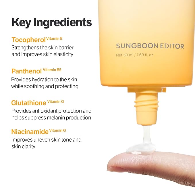 SUNGBOON EDITOR Daily Invisible Blurring Sunscreen with Broad Spectrum SPF 40 Invisible Sunscreen for Face, Makeup Primer SPF, 50ml, 1.69 fl.oz, Oil Free, Weightless