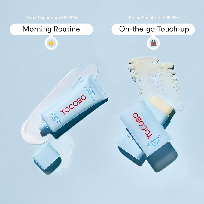 TOCOBO Korean Suncare Dual UV Set (Cotton Airy Sunstick+Bio Watery Suncream Pack)