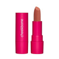Cheekbone Sustain Lipstick, Taupe Neutral, Creamy Satin Lip Color with Buildable Pigment, Long-Wear, Moisturizing Formula with Organic Castor Oil, Eco-Conscious, Vegan, 0.14 oz.