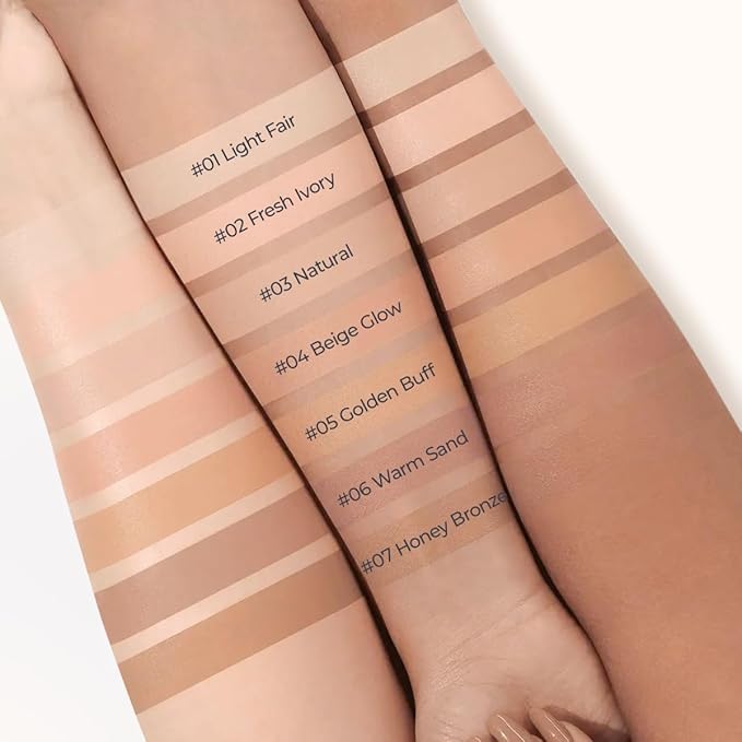 SACE LADY Bare Touch Skin Tint SPF 30, Skin-Like Serum Tinted Moisturizer Lasts Up to 16HR, Lightweight Natural Matte Glow Finish, Infused with Peptides and Hyaluronic Acid (#03 Natural)