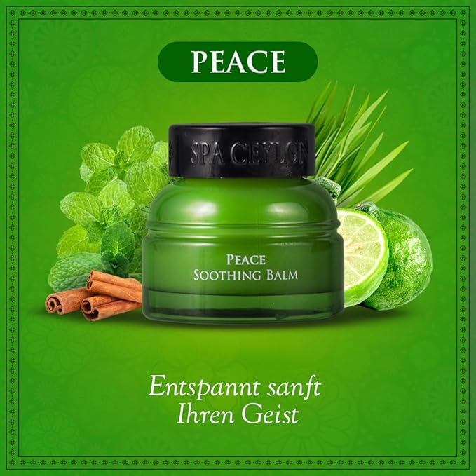 SPA CEYLON PEACE Soothing Balm | Instant Cooling Relief | Natural & Silicone-Free | Paraben-Free | Suitable for all skin types