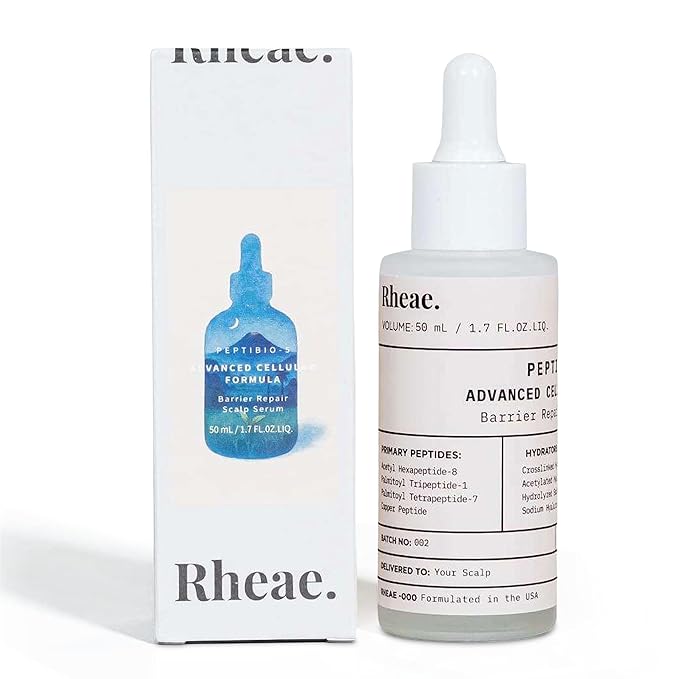PEPTIBIO-5 Scalp Serum with 6 Peptides, 8 Hyaluronic Acids, 6 Ceramides, Antioxidants & Plant Stem Cells - Ideal for Deep Scalp Treatment & Itchy Scalp Relief for Healthy Hair Growth